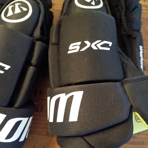 Warrior Alpha DX5 Hockey Gloves Senior 14 Inch Black White Ice Hockey SR 14-36cm - Picture 5 of 8